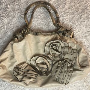 Snakeskin Fashion Purse 👜 (Tan & Black)